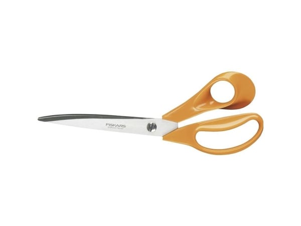 Fiskars Sarto, Voksen, Rettskåret, Enkel, Oransje, Rustfritt stål, Rustfritt stål, Kunst- og håndverkssaks