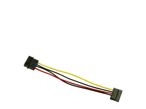Inter-Tech - Strømadapter - SATA-strøm (hunn) til 4-pin intern strøm (hann) - 15 cm