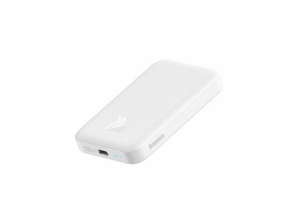 Baseus P10059002223-00, 6000 mAh, Trådlös laddning, 20 W, Vit
