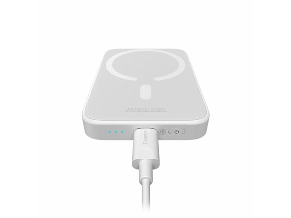 Baseus P10059002223-00, 6000 mAh, Trådlös laddning, 20 W, Vit