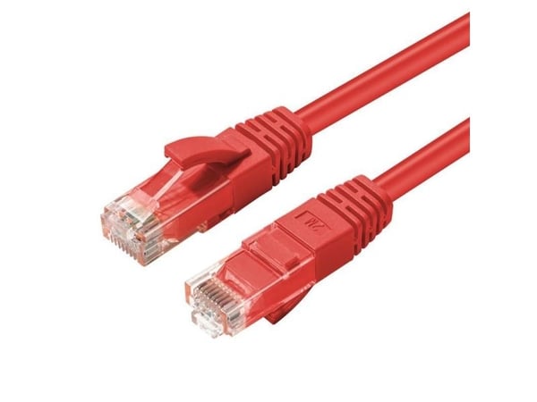Microconnect MC-UTP6A003R verkkokaapeli Punainen 0,3 m Cat6a U/UTP (UTP)