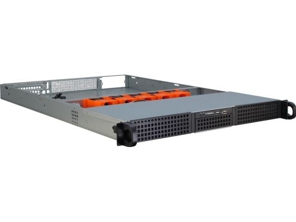 Inter-Tech IPC 1U-10265 - Rackmonterbar 1U - utvidet ATX (E-ATX) - ingen strømforsyning - USB