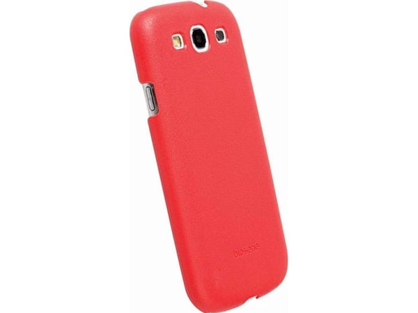 Krusell BioCover - Beskyttende deksel for mobiltelefon - bioplast - rød - for Samsung Galaxy S III