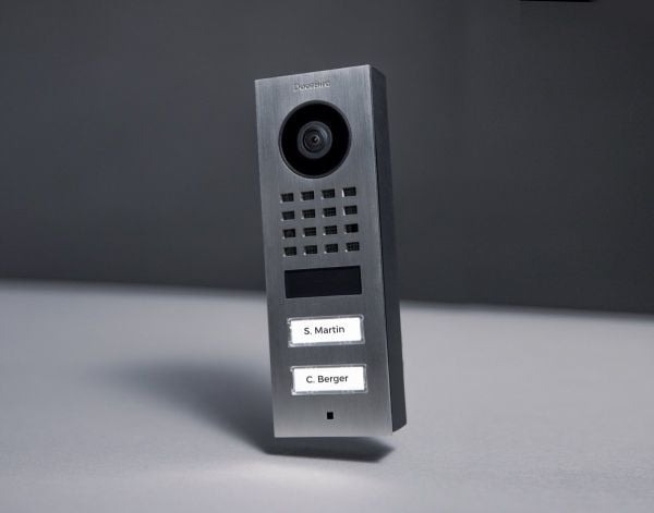 DoorBird D1102V IP inn/ut V4A edelstål 2 ringeknapper utenpåliggende