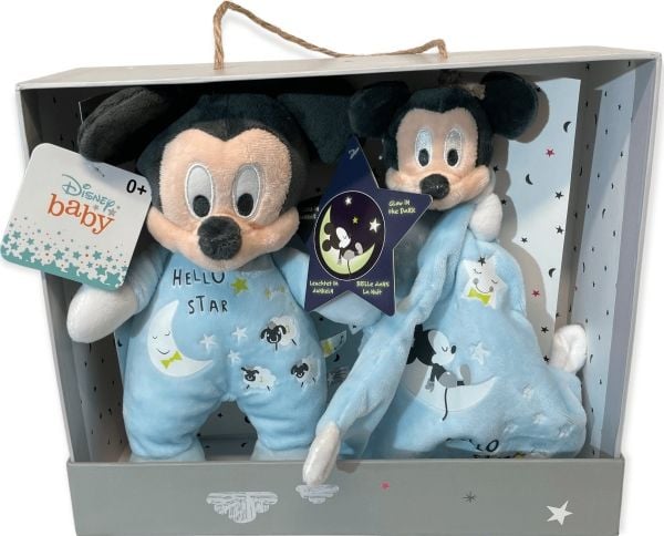 Mickey Mouse Glow-in-the-Dark Plush & Comforter (Gift Box)
