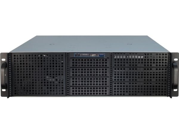 Inter-Tech 3U-30248, Teline, Palvelin, Musta, Ruostumaton teräs, ATX, mikro ATX, Mini-ITX, SSI CEB, Terästä, 3U