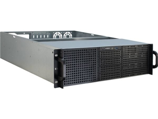 Inter-Tech IPC 3U-30255 - Rackmonterbar 3U - SSI CEB - ingen strømforsyning - USB