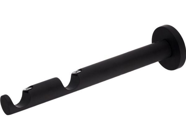 Domoletti brakett til gardinstang dobbel D19 M.Black