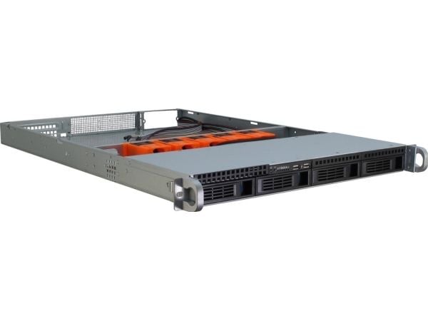 Inter-Tech IPC 1U-1404 - Rackmonterbar 1U - SSI EEB - SATA/SAS - hot-swap - ingen strømforsyning (EPS2U) - USB