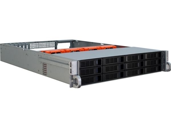 Inter-Tech IPC 2U-2412 - Rackmonterbar 2U - SSI EEB - ingen strømforsyning - USB