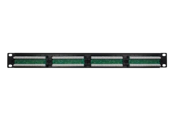 IPC 19'' CAT5e UTP Patchpanel svart 24 porter, AMP