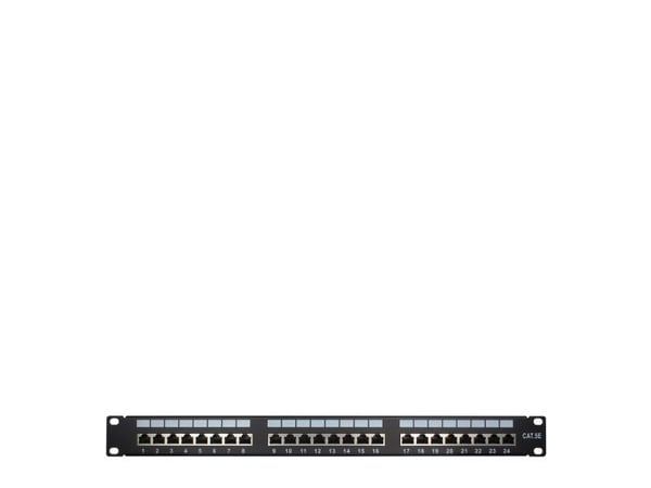 Inter-Tech - Patch-panel - CAT 5e - STP - RJ-45 X 24 - 1U - 19"