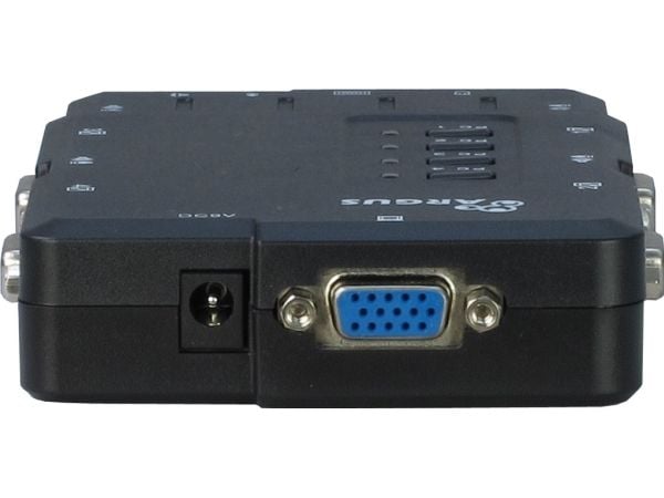 Inter-Tech KVM-CS-41UA, 1920 x 1440 pikseliä, Musta