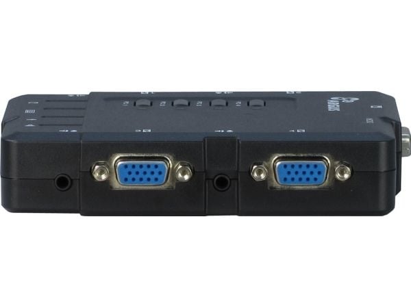 Inter-Tech KVM-CS-41UA, 1920 x 1440 pikseliä, Musta