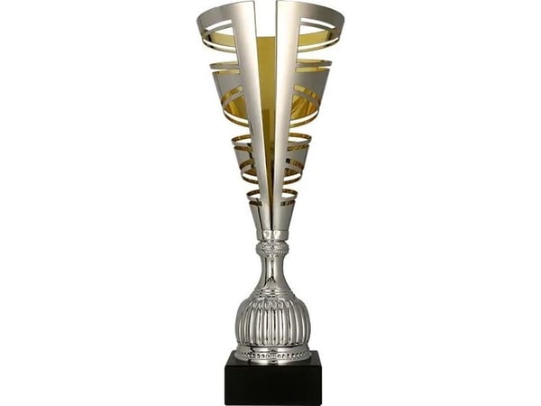 Victoria Sport pokal i metall - sølv/gull