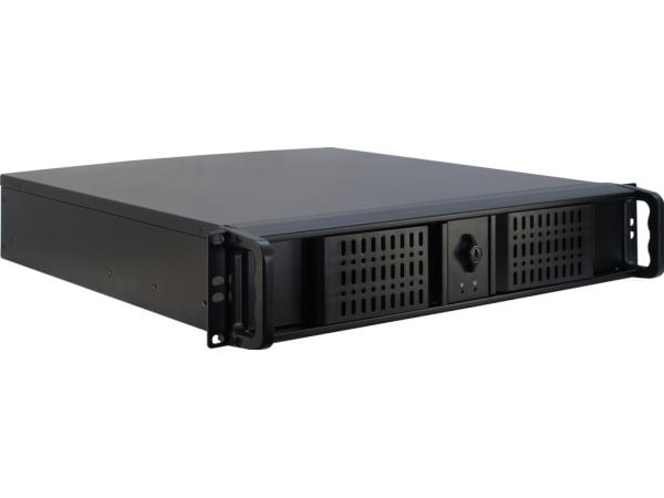 Inter-Tech IPC 2U-2098-SK - Rackmonterbar 2U - micro ATX - ingen strømforsyning (ATX) - USB