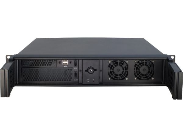 Inter-Tech IPC 2U-2098-SK - Rackmonterbar 2U - micro ATX - ingen strømforsyning (ATX) - USB