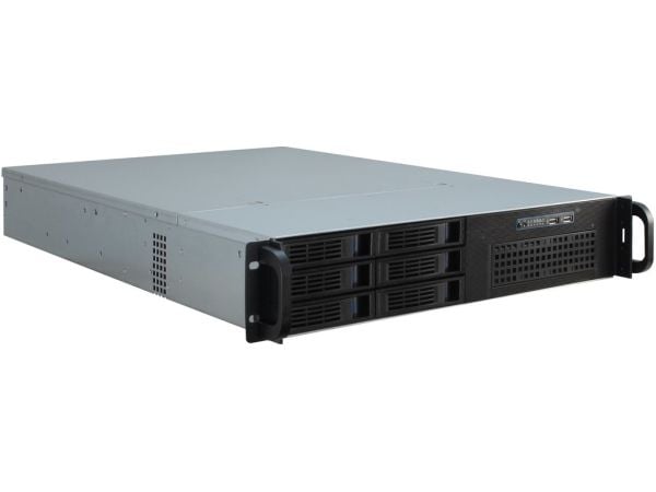 Inter-Tech IPC 2U-2406 - Rackmonterbar 2U - SSI EEB - SATA - hot-swap - ingen strømforsyning - USB