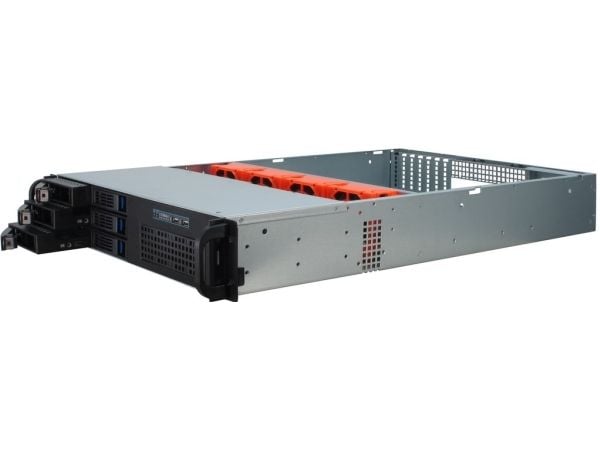 Inter-Tech IPC 2U-2406 - Rackmonterbar 2U - SSI EEB - SATA - hot-swap - ingen strømforsyning - USB