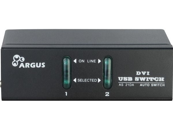 Argus KVM-AS-21DA - KVM / audio-kytkin - 2 x KVM / audio - työpöytälaite