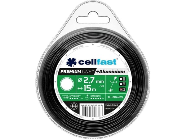 Cellfast premium skjærelinje 2,7 mm/15 m, rund (35-035)