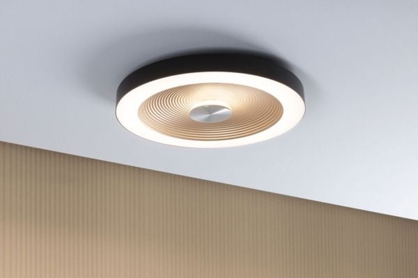 Paulmann PLM 71180, LED, 3000 K, 2900 lm, IP44, Svart, Gull