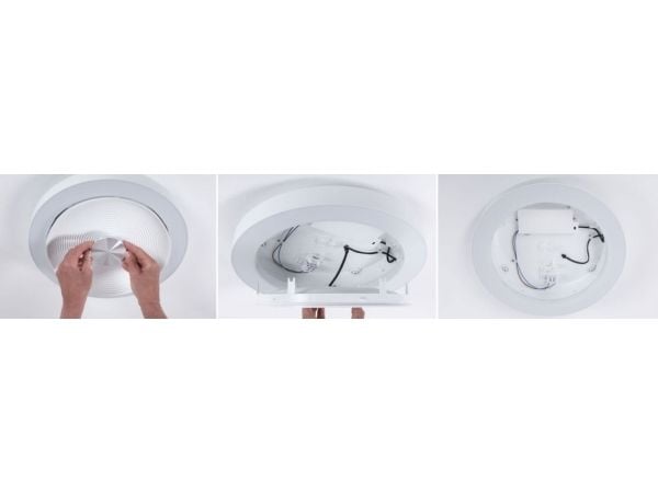Paulmann PLM 71180, LED, 3000 K, 2900 lm, IP44, Svart, Gull