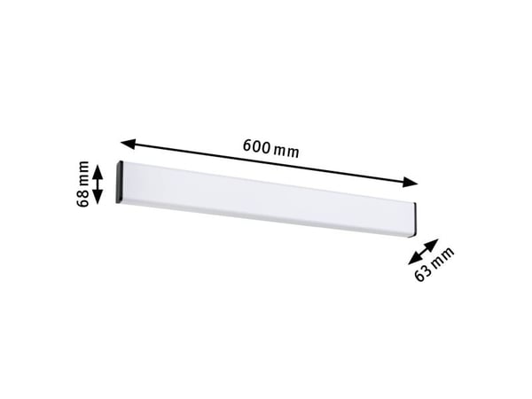 Paulmann PLM 71208, Suorakulmio, IP44, musta