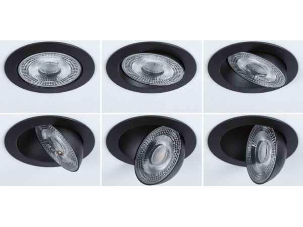 Paulmann 92257 Aumus LED uppoasennusvalaisin LED (RGB) 5 W Musta