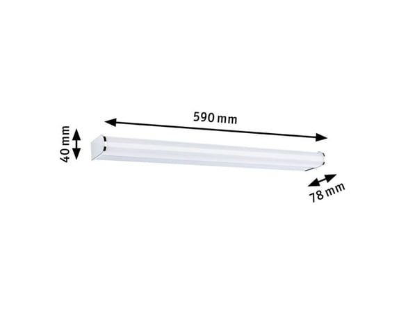 Paulmann Arneb LED-Fugtrumslys LED (RGB) 12,5 W Varmhvid Krom