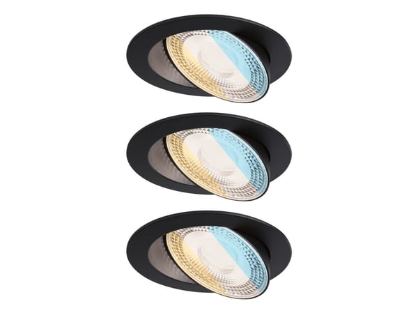 Paulmann PLM 92258, 3 pære(r ), LED, 2700 K, 700 lm, IP20, Sort