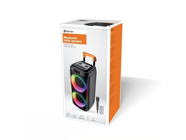 DENVER TSP-456 - Selskapshøyttaler - for bærbar bruk - trådløs - Bluetooth - 60 watt
