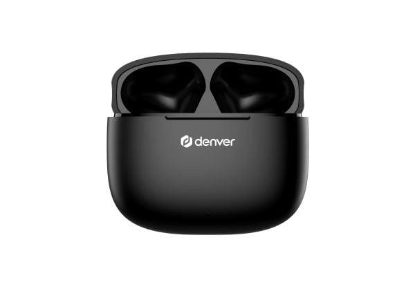 DENVER TWE-48B - True wireless-hörlurar med mikrofon - inuti örat - Bluetooth - svart