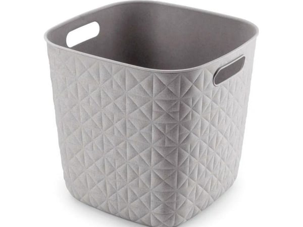 Curver fyrkantig korg beige SOFTEX 15L