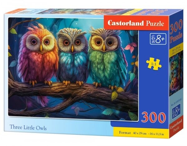 Puslespill 300 Tre små ugler CASTOR