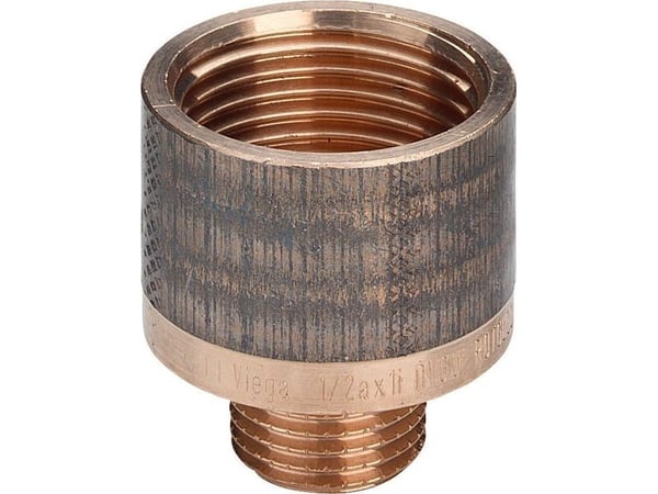 Viega reduksjon 1/2 x 5/4 bronse