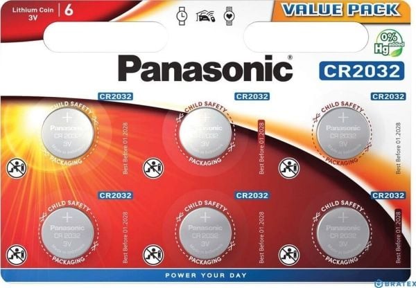 Panasonic Lithium Power - Value Pack - akku 6 x CR2032 - Li