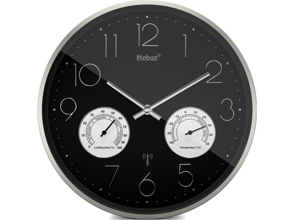 Mebus 12988 radio wall clock with Thermo-Hygrometer