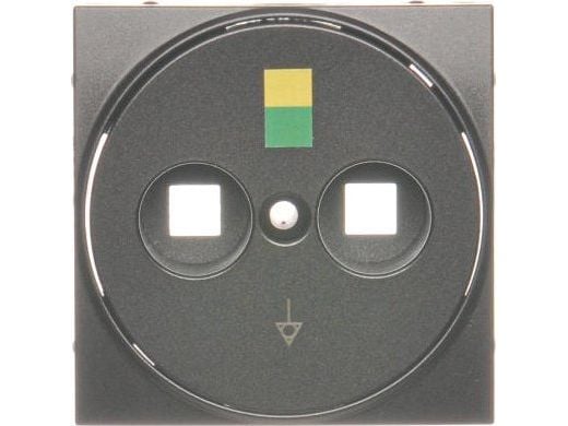 Kontakt-Simon Cover for the Kontakt-Simon 54 DGE1P/48 anthracite equipotential socket