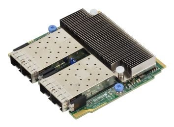 Supermicro AOC-M25G-M4SM-O, Intern, Koblet med ledninger (ikke trådløs), Fiber, 25000 Mbit/s, Svart, Grønn, Grå