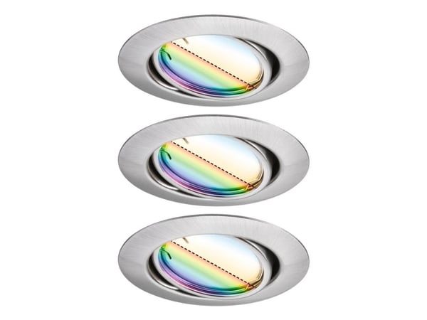 Paulmann Sokkel, Innebygd lysplate, 1 pære(r), LED, 14,7 W, 6500 K, Børstet jern