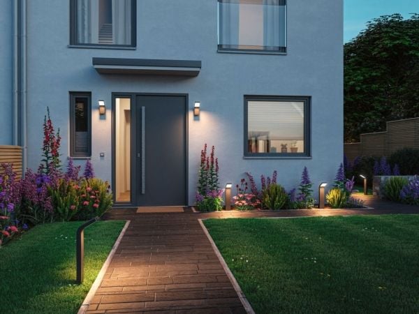 Paulmann Kulma, Vegglys, Antrasitt, Aluminium, IP44, Inngang, Garage, Terrasse, I