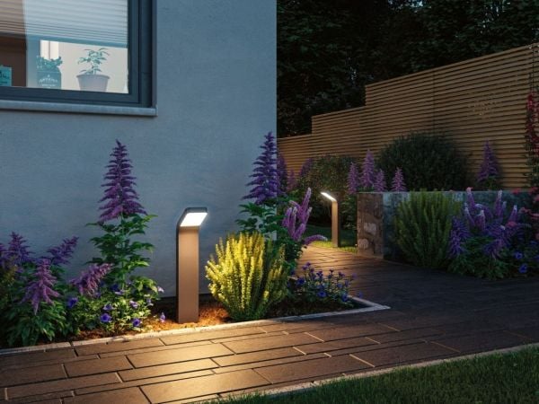 Paulmann Kulma, Vegglys, Antrasitt, Aluminium, IP44, Inngang, Garage, Terrasse, I