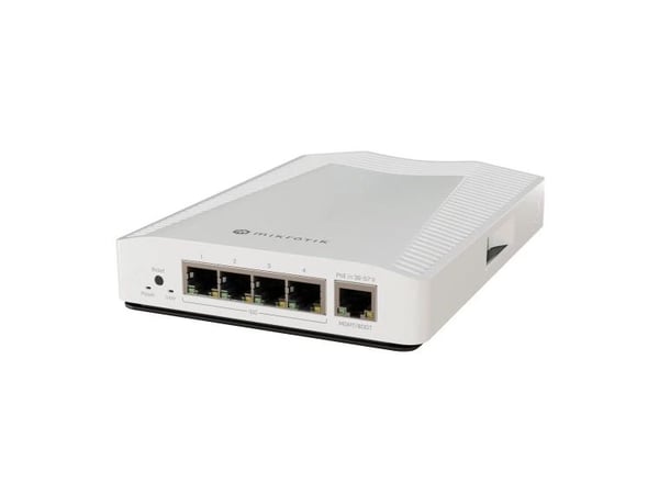MikroTik CRS304-4XG-IN - Switch - 4 x 1/2.5/5/10GBase-T + 1 x 10/100/1000 (PoE) - stasjonær - PoE
