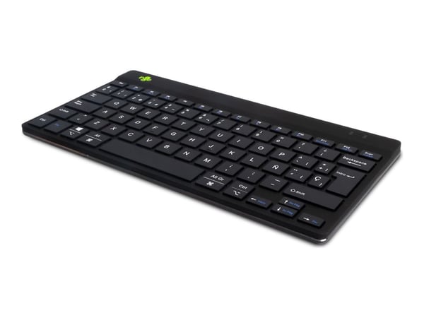 R-Go Compact Break - Tastatur - with integrated break indicator - compact - trådløs - Bluetooth 5.0 - QWERTY - Spansk - svart