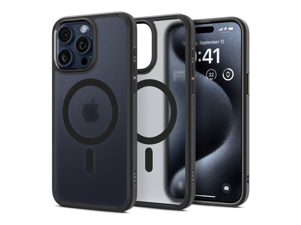Spigen ACS06720, Suojus, Apple, iPhone 15 Pro, 15,5 cm (6.1"), Musta