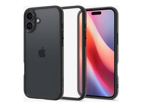 Spigen Ultra Hybrid, Suojus, Apple, iPhone 16, 15,5 cm (6.1"), musta