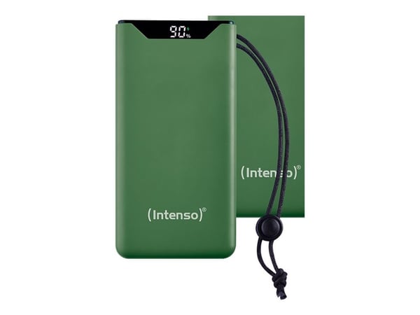 Intenso 7332037, 10000 mAh, litiumpolymeeri (LiPo), Power Delivery, pikalataus 3.0, 3,7 V, 20 W, vihreä Intenso 7332037, 10000 mAh, litiumpolymeeri (LiPo), Power Delivery, pikalataus 3.0, 3,7 V, 20 W, vihreä