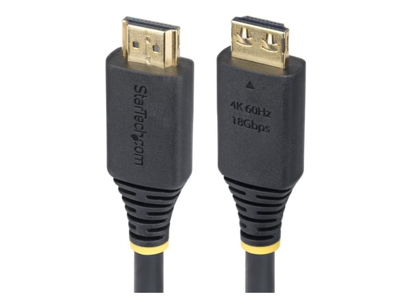 StarTech.com 10ft High Speed HDMI Cable w/Gripping Connectors, 4K 60Hz - Hög hastighet - HDMI-kabel med Ethernet - HDMI hane till HDMI hane - 3 m -...