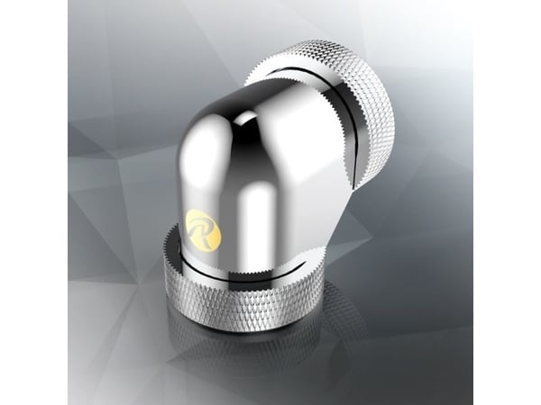 Raijintek RAIJINTEK tilkoblingsadapter PELIAS D160906 16mm, 90 grader - 6-pakning, sølv